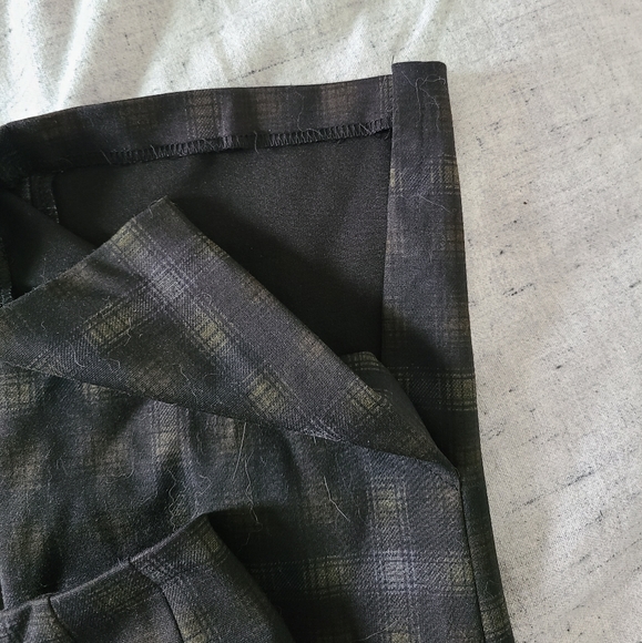 BNWT Hilary MacMillan zipper plaid pants - Picture 7 of 9